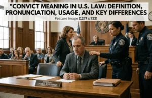 Convict Meaning in U.S. Law: Definition, Pronunciation, Usage, and Key Differences Convict Meaning in U.S. Law